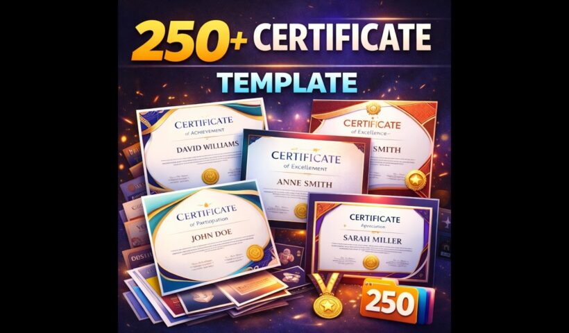 250+ Certificate Templates That Make Awards Look Professional