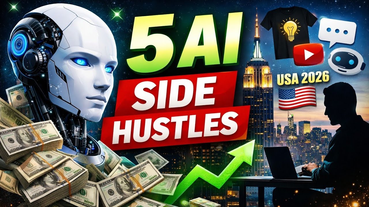 5 AI Side Hustles Americans Use to Make $10K/Month (2026 Step-by-Step Guide)