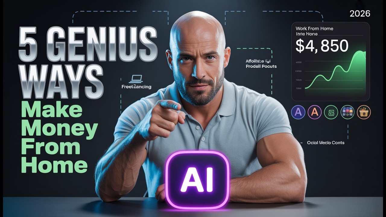5 Genius Ways to Make Money From Home in 2026 | AI Money-Making Methods 1 5 Genius Ways to Make Money From Home in 2026 | AI Money-Making Methods
