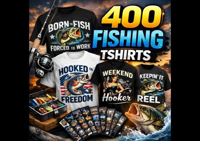 400 Fishing T-Shirt Designs Every Angler Will Love
