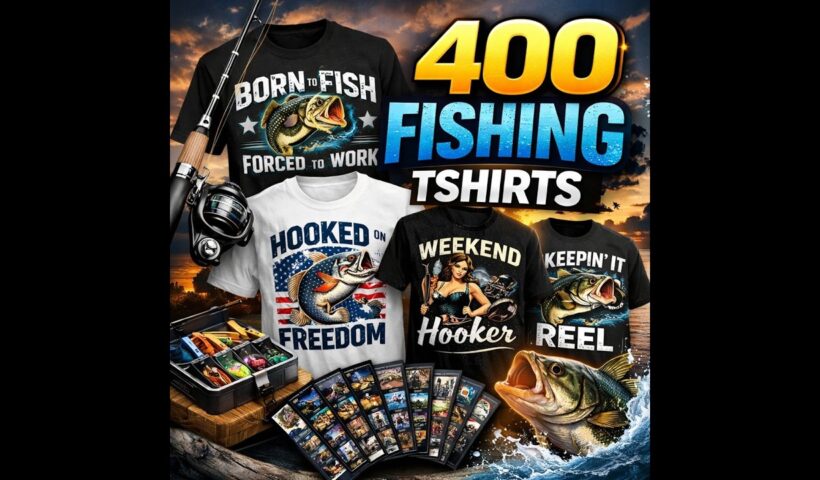 400 Fishing T-Shirt Designs Every Angler Will Love