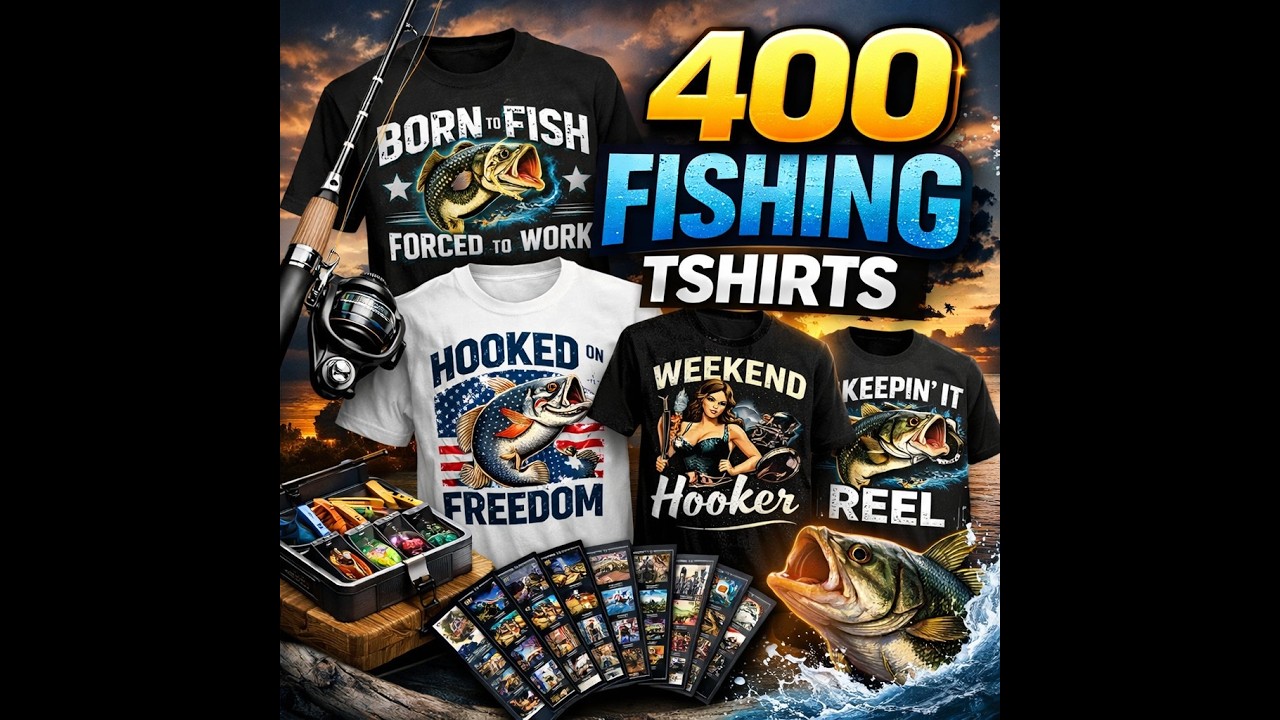 400 Fishing T-Shirt Designs Every Angler Will Love