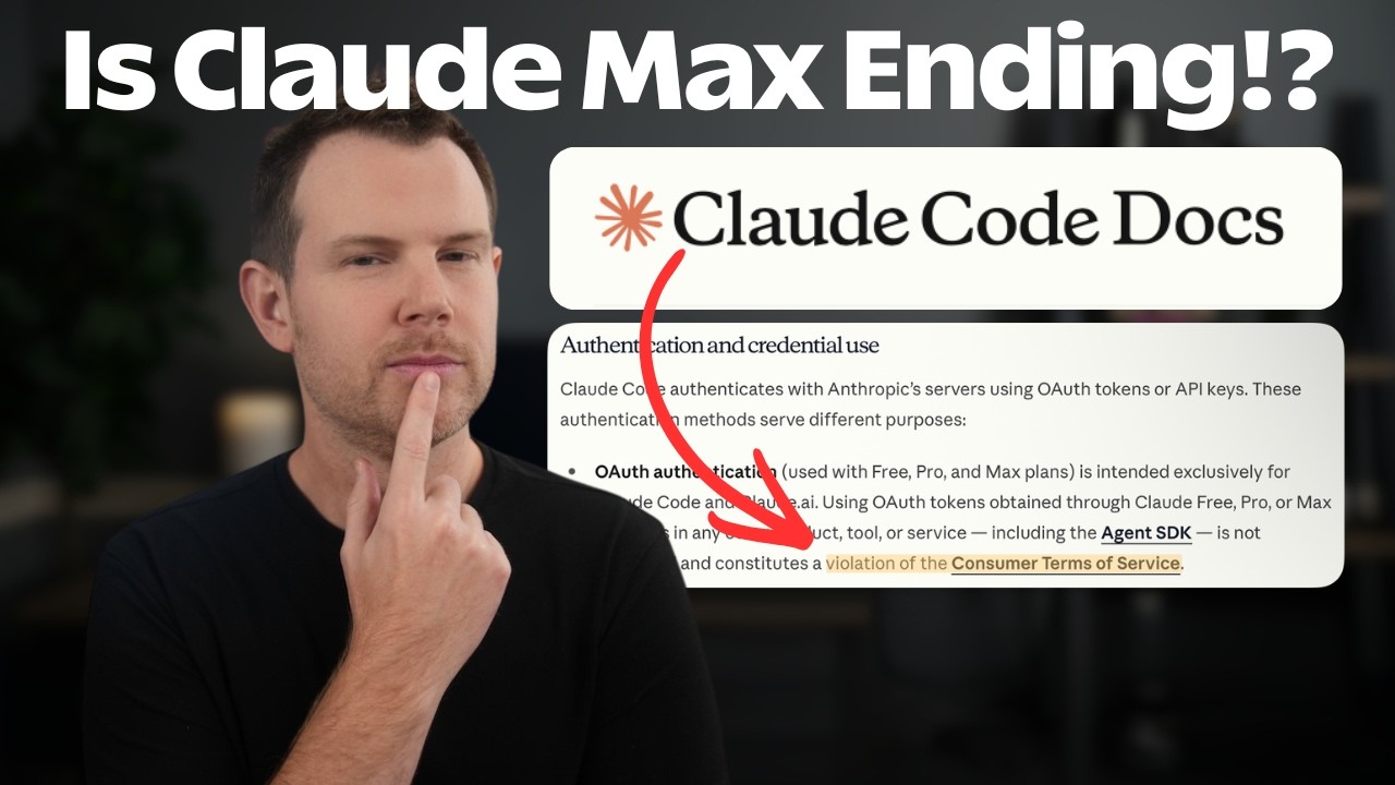 Anthropic's OAuth Policy Just Changed — My New AI Coding Setup 1 Anthropic's OAuth Policy Just Changed — My New AI Coding Setup