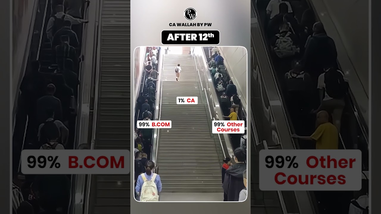 Commerce Students After Class 12th😀 #Shorts #CA #PW