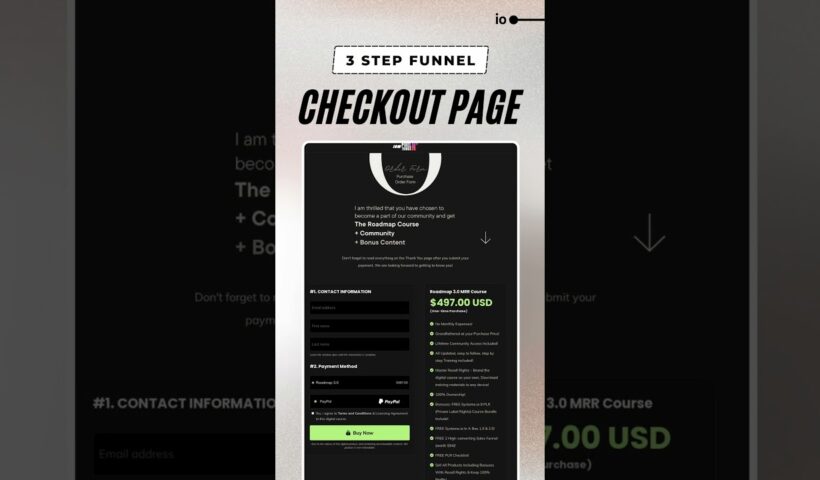 Roadmap 3.0 Systeme.Io Sales Funnel | Roadmap To Riches 3.0 Course DFY Sales Funnel System