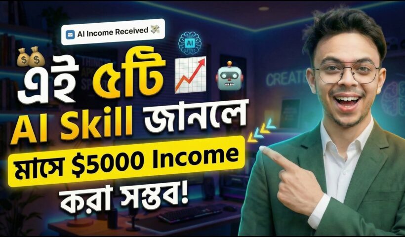 $1000-$5000 Monthly Income 💸 | Top 5 AI Skills You Must Learn (2026)