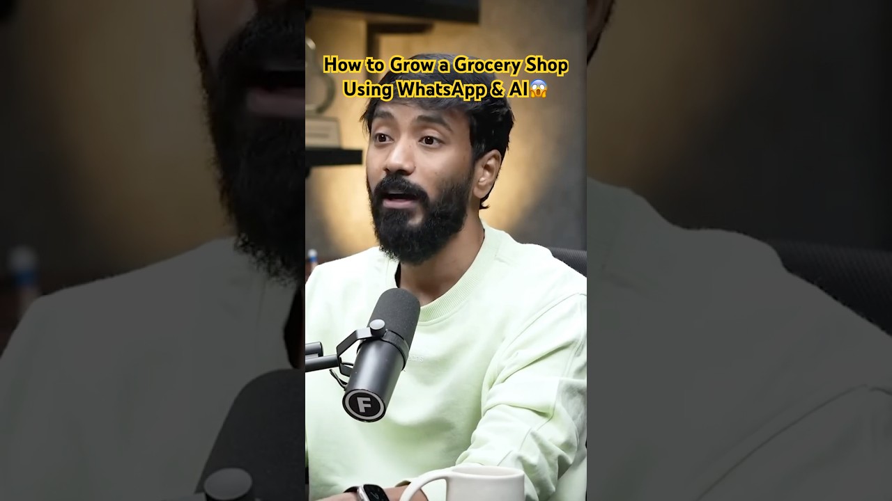 How to Grow a Grocery Shop Using WhatsApp & AI | Vaibhav Sisinty Strategy #viralshorts #yt