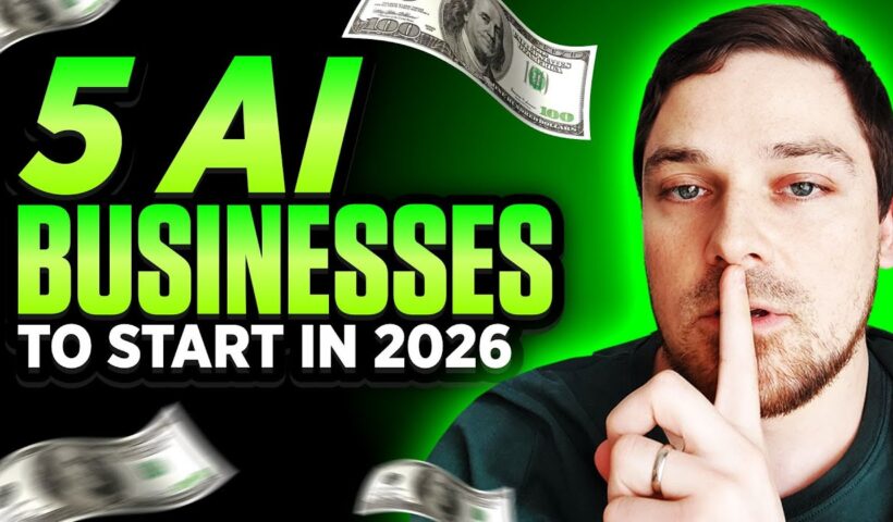5 BEST AI Business Ideas to Start in 2026 (For Beginners)