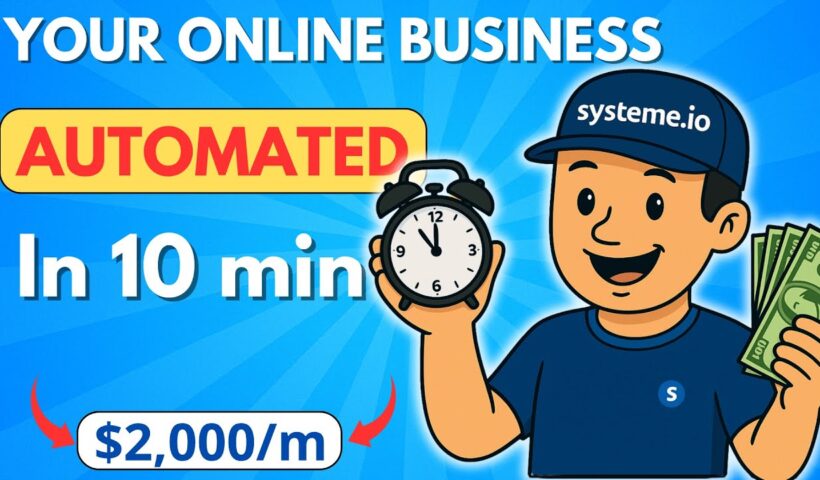 Automate Your Online Business in 10 Min with Systeme.io (Funnel + Emails = $2,000/Month)