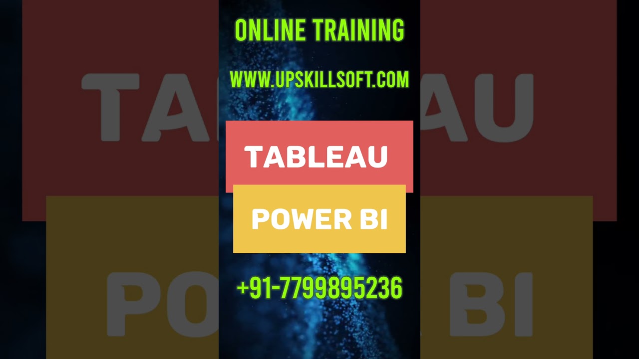 Power BI TABLEAU Online Training #powerbi #powerbitraining #tableau #businessanalytics