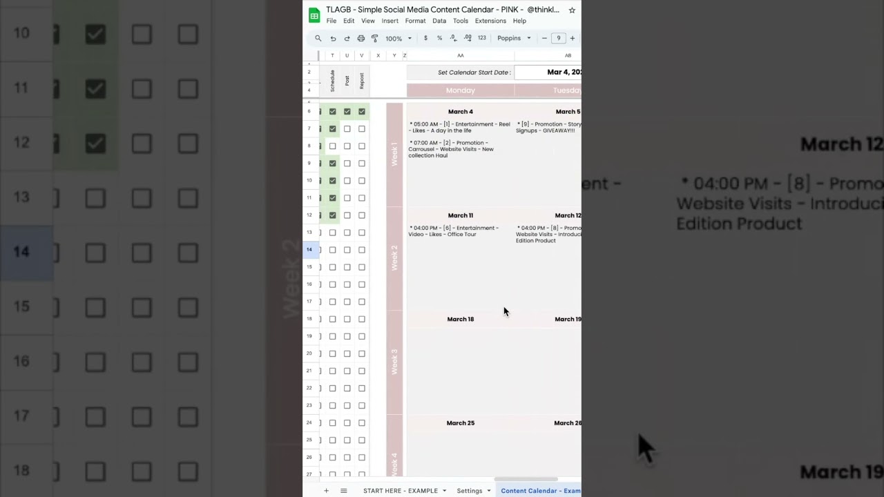 Plan your Social Media Content using a Google Sheets Spreadsheet #socialmedia #socialmediamanager 1 Plan your Social Media Content using a Google Sheets Spreadsheet #socialmedia #socialmediamanager
