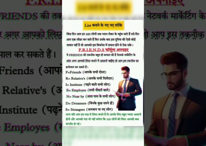 Network Marketing List | Direct Selling Business | List Kaise Banaye | By Indresh Singh