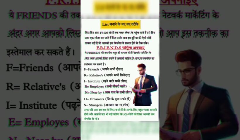 Network Marketing List | Direct Selling Business | List Kaise Banaye | By Indresh Singh