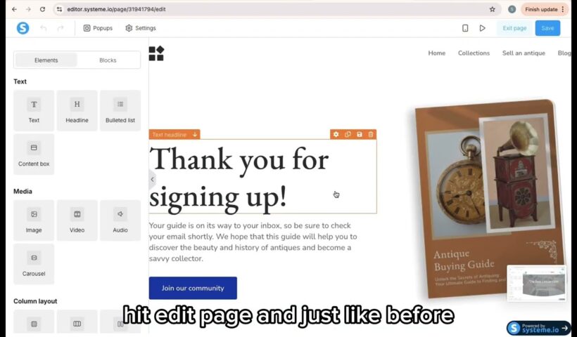 👉 “How to Build Your First Sales Funnel (Step-by-Step with Systeme.io)”