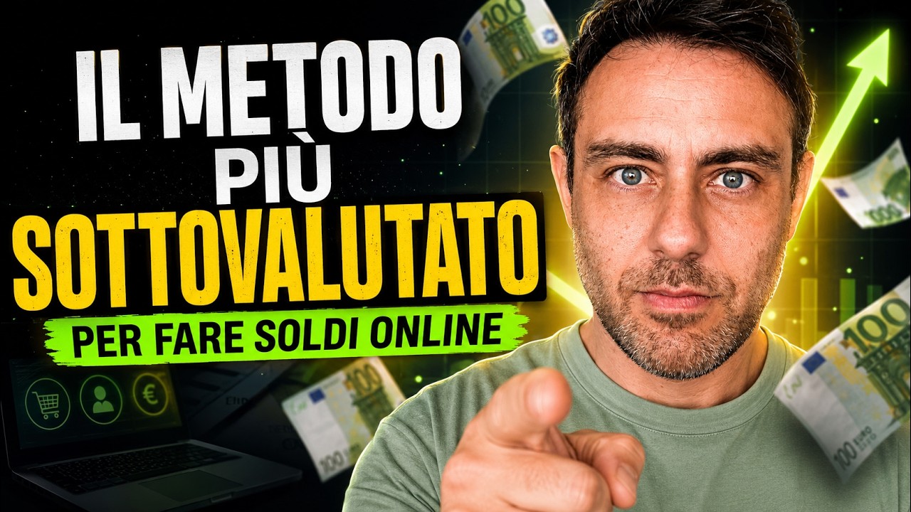 Il Metodo Più Sottovalutato (Ed Efficace) Per Fare Soldi Online Che I Fuffaguru non ti insegnano