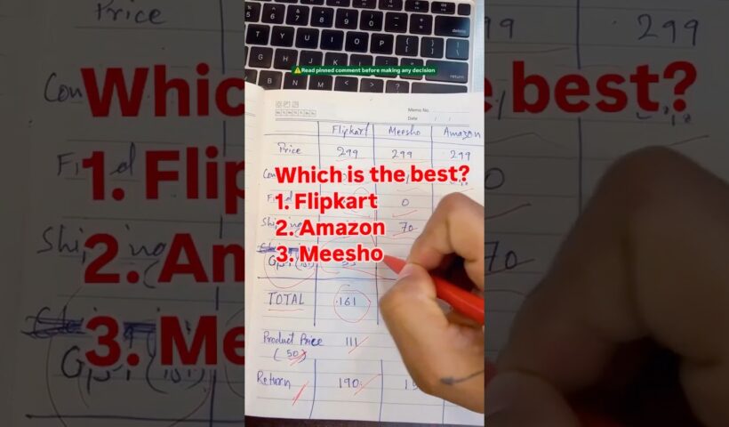 Flipkart, amazon, Meesho profit comparison. Most profitable marketplace in india?