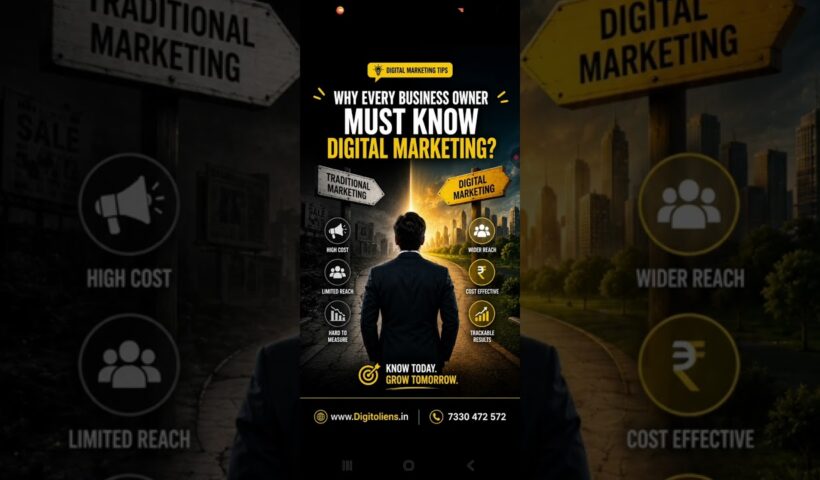 Why Every Business Owner Must Know Digital Marketing 🚀| Digitoliens | 7330 472 572 | SEO | SEM | SMO
