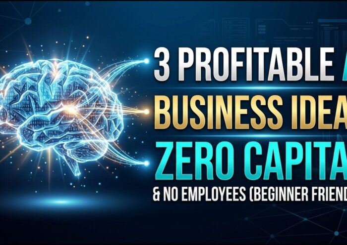 3 Profitable AI Business Ideas: Zero Capital & No Employees (Beginner Friendly)