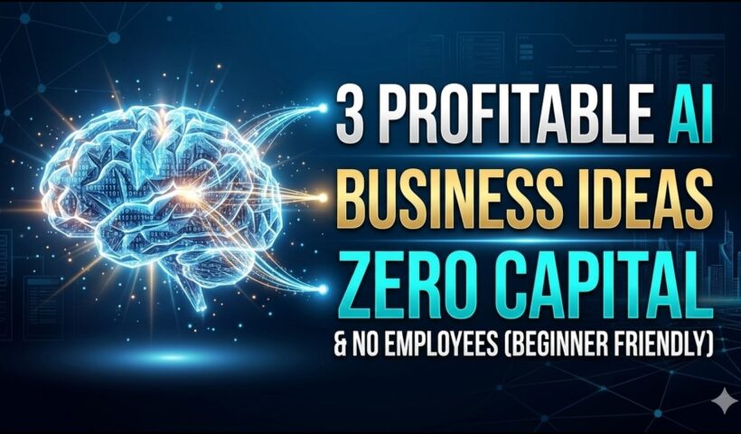 3 Profitable AI Business Ideas: Zero Capital & No Employees (Beginner Friendly)