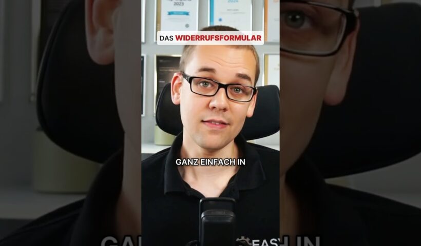 Du machst dir Sorgen wegen des Widerrufsbuttons?