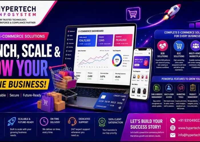 Launch, Scale & Grow Your Online Business | Custom E-Commerce Solutions | HyperTech InfoSystem 12 Launch, Scale & Grow Your Online Business | Custom E-Commerce Solutions | HyperTech InfoSystem