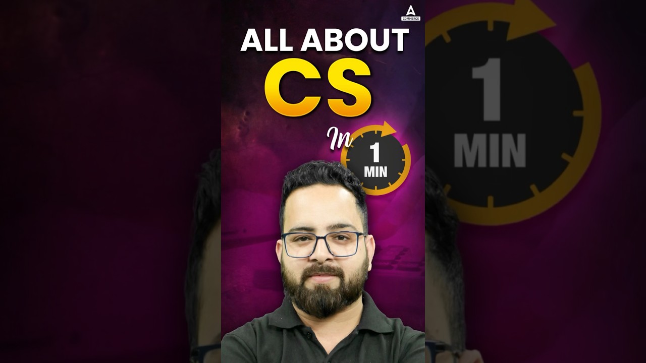 How to become a CS 😎 Complete Information in 1 Minute #icsi #companysecretary #commerce