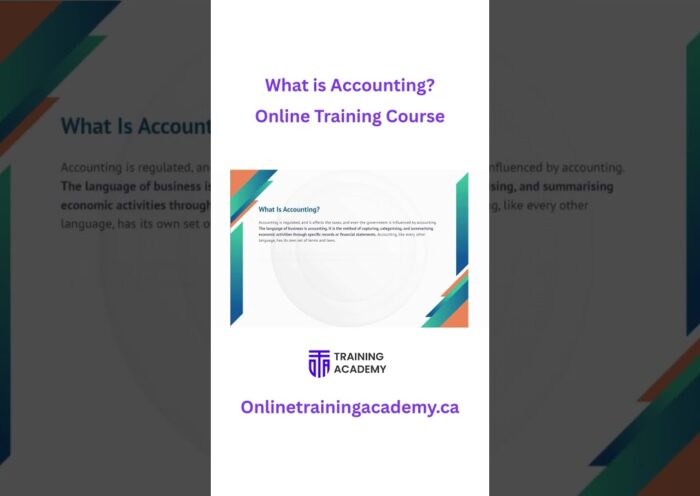 what is Accounting? | Online Course by Online Training Academy  #onlinetrainingacademy