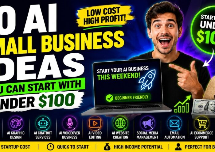 10 AI Small Business Ideas You Can Start with Under $100 (Beginner Friendly)