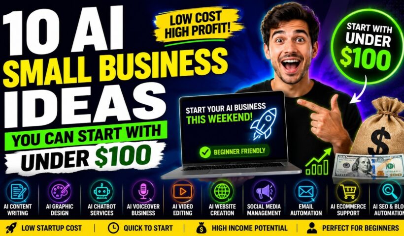 10 AI Small Business Ideas You Can Start with Under $100 (Beginner Friendly)