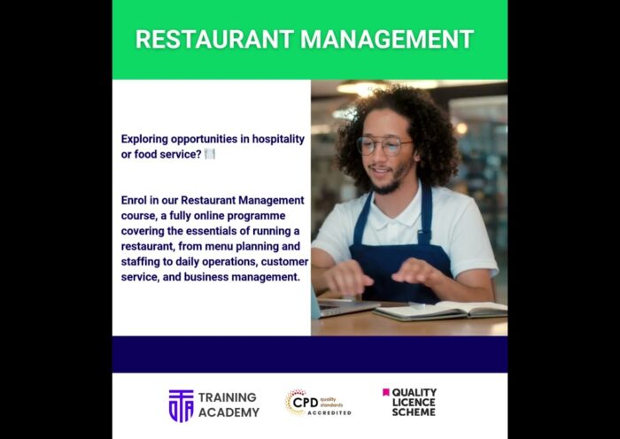 Restaurant Management | Online Course by Online Training Academy #onlinetrainingacademy 6 Restaurant Management | Online Course by Online Training Academy #onlinetrainingacademy