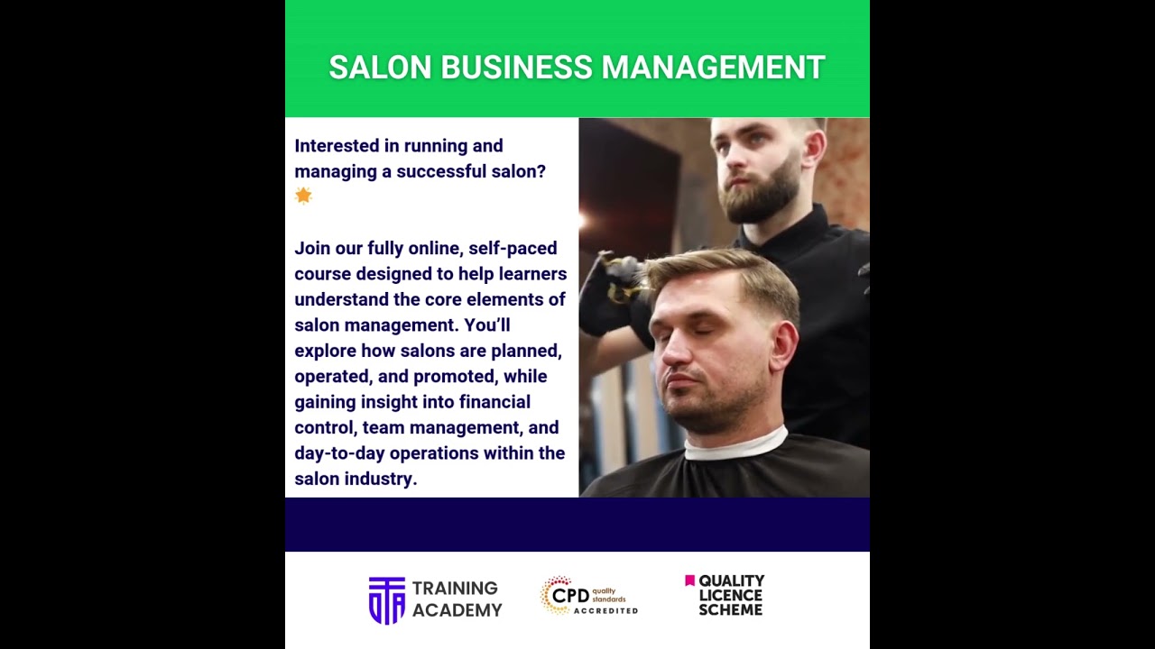 Salon Business Management | Online Training Academy #barbershop #haircut #hair 1 Salon Business Management | Online Training Academy #barbershop #haircut #hair