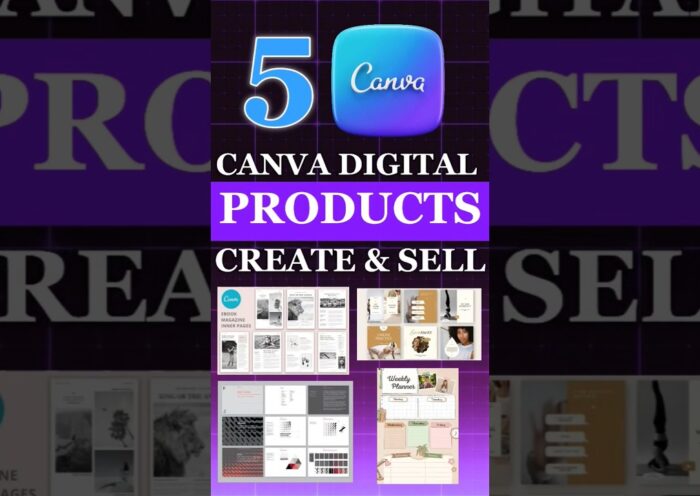 Create a Digital products with Canva and sell it on Etsy. 🤑 #shorts #canva