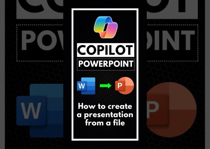 Create PowerPoint from Word document with Microsoft Copilot