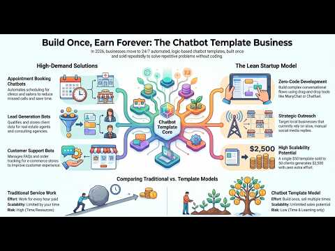 Chatbot Template Business 2026 (Build Once Earn Forever) #startup #workfromhome #businessideas