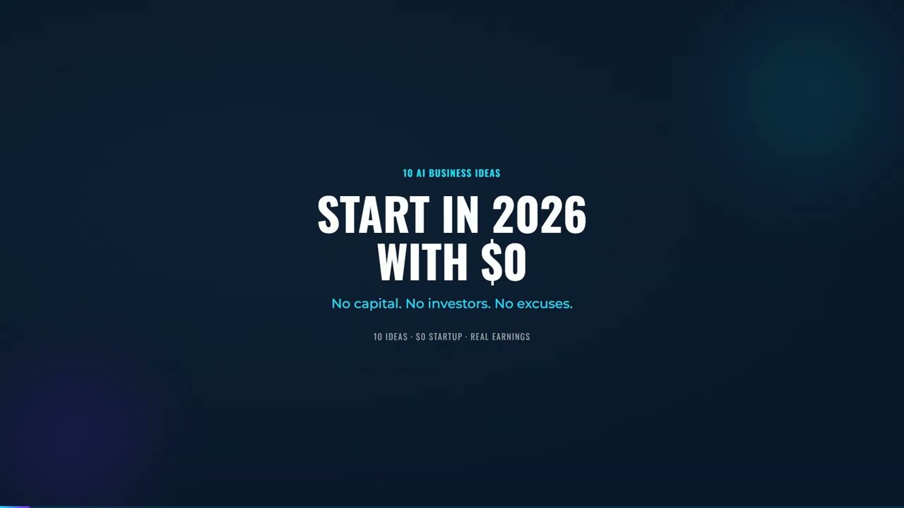 10 AI Business Ideas You Can Start in 2026 With $0 1 10 AI Business Ideas You Can Start in 2026 With $0
