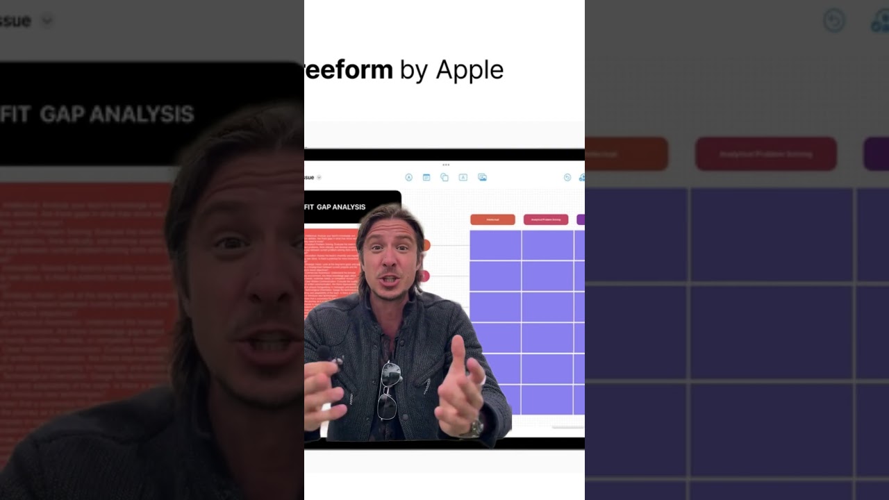 Apple Freeform app Strategy Planning Template