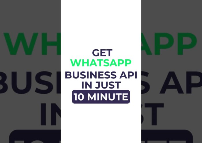 Get WhatsApp Business API in 10 Minutes — No Setup Fee!   #authkey #whatsappmarketing