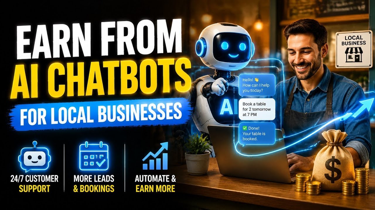 Earn from AI Chatbots for Local Businesses 🤖💰 | AI Business Opportunity