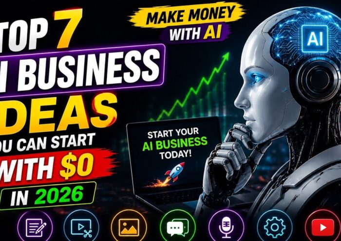 Top 7 AI Business Ideas You Can Start with $0 in 2026 | Make Money with AI (Beginner Guide)
