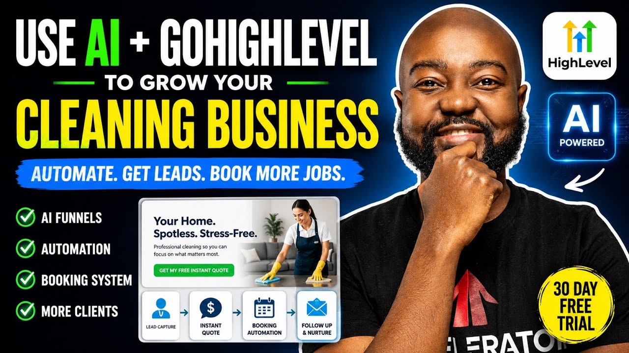 I Used AI to Build a Cleaning Business Sales Funnel That Gets Jobs in 15 Minutes (Steal This)
