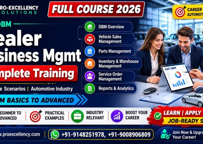 SAP DBM Online Training | Dealer Business Management Full Course 6 SAP DBM Online Training | Dealer Business Management Full Course