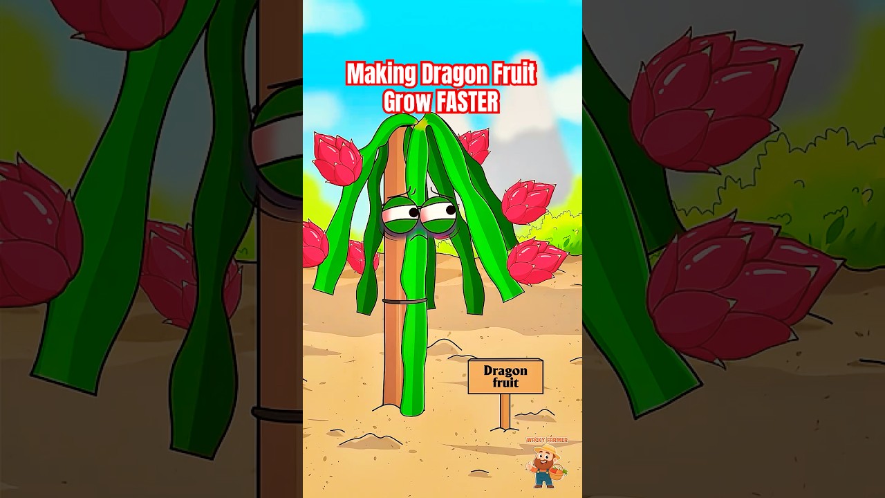 The Bizarre Secret to Making Dragon Fruit Grow FASTER #dragonfruit #animation
