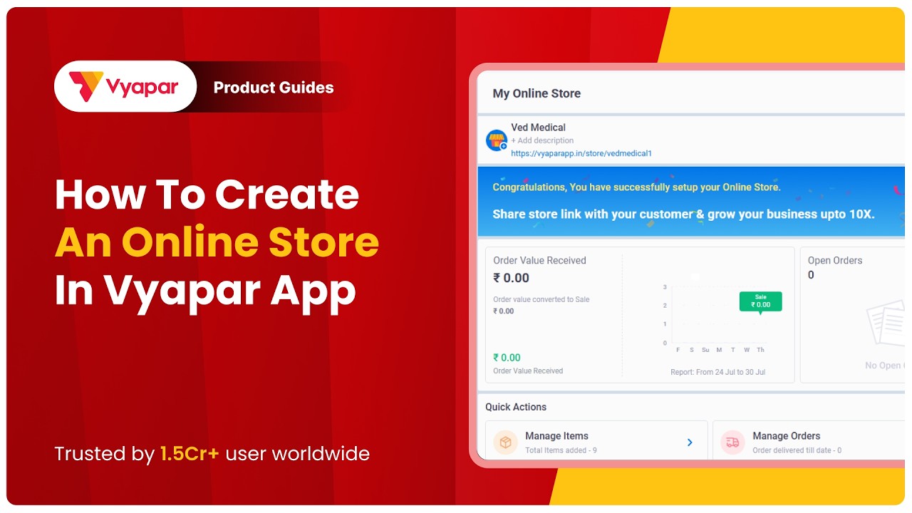 How to Create an Online Store in Vyapar App | Grow Your Online Sales