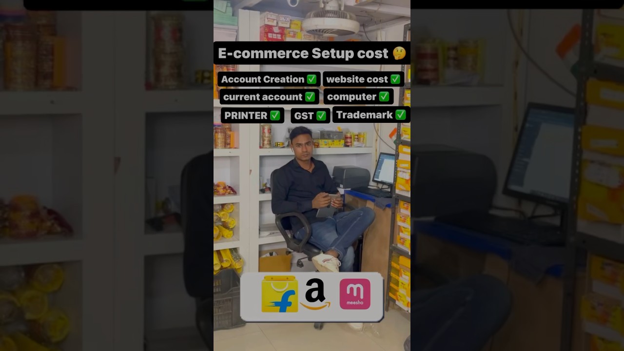Setup cost E-Commerce business under 50k 🔥 Investment in e-commerce #amazon #flipkart #meesho