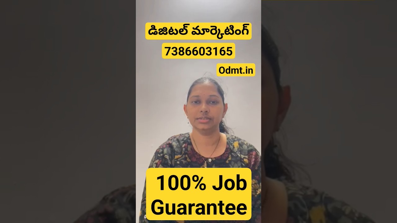 Digital Marketing Course in Hyderabad - Best Training Institute Online in Telugu - 100% Placement 1 Digital Marketing Course in Hyderabad - Best Training Institute Online in Telugu - 100% Placement