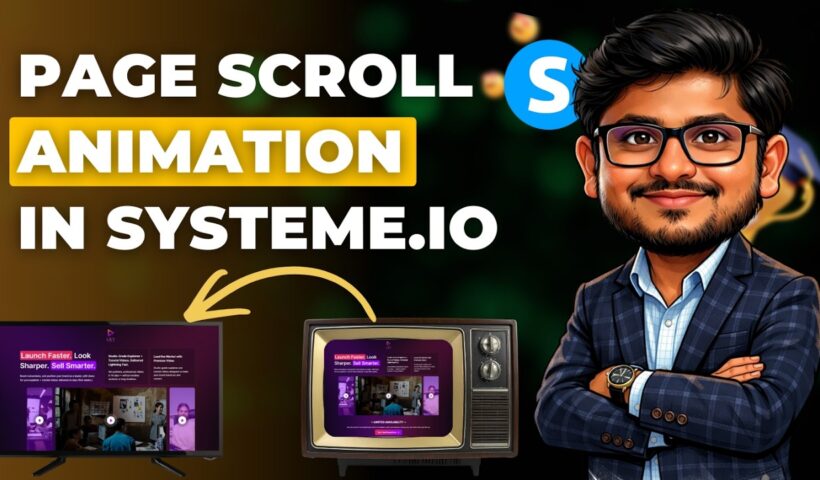How to Add Page Scrolling Animation in Systeme.io Sales Funnel