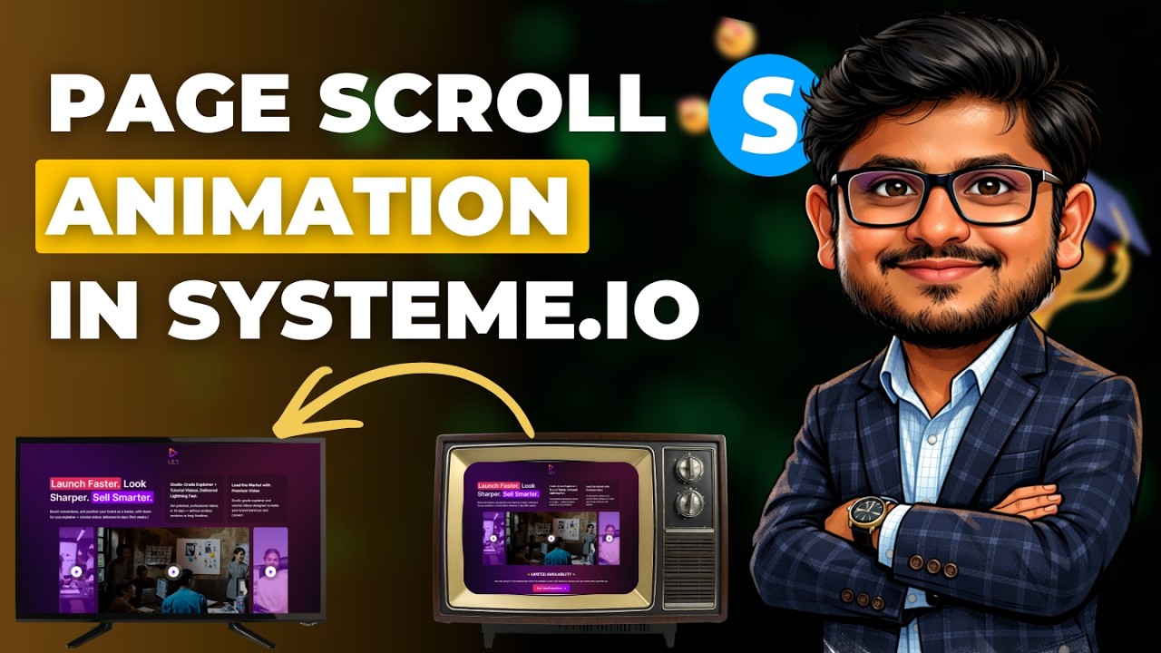 How to Add Page Scrolling Animation in Systeme.io Sales Funnel