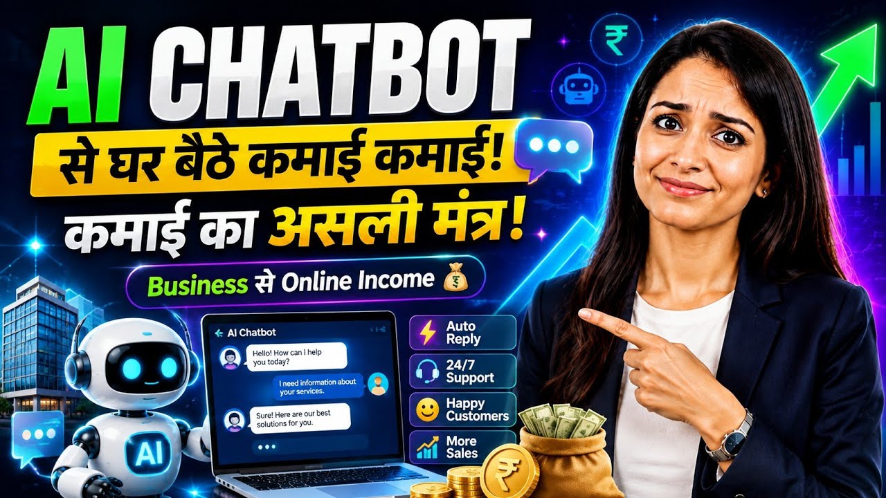 AI Chatbot बनाकर पैसे कैसे कमाएं? | Businesses के लिए AI Chatbot बनाकर Online Income कैसे शुरू करें?