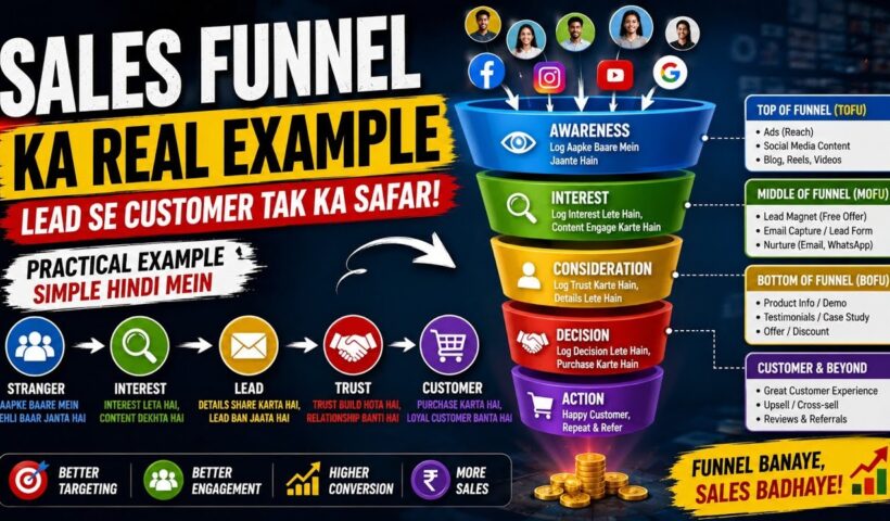 Sales Funnel Ka Real Example| Part 10 | Customer Ko Lead Se Customer Tak Kaise Le Jayein?