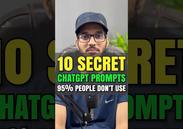 10 Secret ChatGPT Prompts that 95% People Don't Use #secrets #chatgpt #prompt #hafizmugheera #shorts